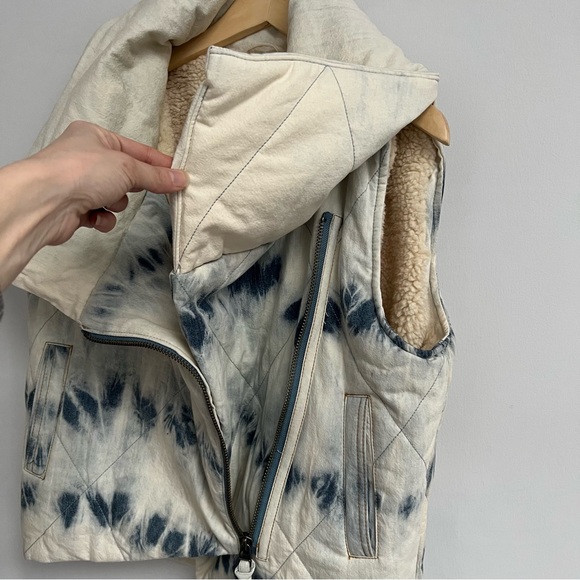 Free People Sherpa Lined Vest Size Small - Picture 12 of 16